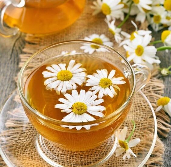 Picture showing a cup of chamomile tea.