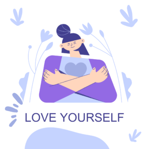 Blue Purple Minimalistic Love Yourself Instagram Post 2