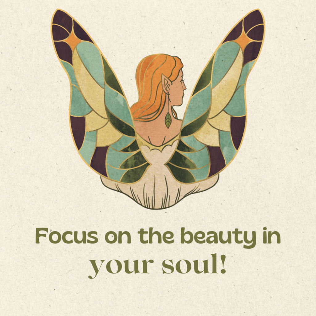 Multicolor Minimalist Fairy Figure Motivation Quote Instagram Post